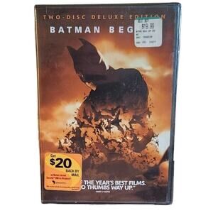 Batman Begins 2 Disc Deluxe Edition DVD (2005) New Sealed